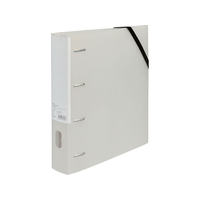 ナカバヤシ どっさり個別Dリングファイル 4穴 A4ワイド・S型 グレー FCJ434E-RF1035GY