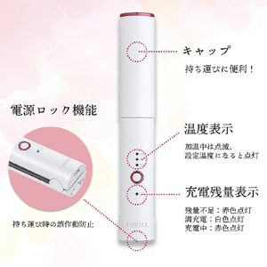LAVIEL ストレートヘアアイロン ホワイトピンク LV-CL-SI-イメージ9