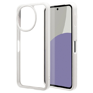 ラスタバナナ AQUOS sense9用ハイブリッドケース TPU×PC ホワイト 8431AS9HPWH-イメージ1