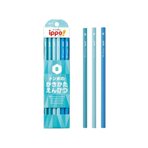 トンボ鉛筆 ippo!かきかたえんぴつ B ライトブルー系 12本 FCE461U-KB-KPC01-B-イメージ2