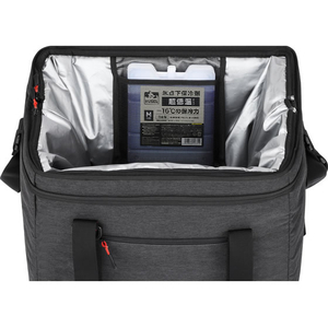 アイリスオーヤマ エアロゲルソフトクーラーボックス 40L チャコールグレー FCJ087F-AGSC-40C-イメージ6