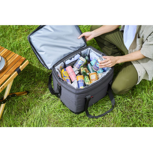 アイリスオーヤマ エアロゲルソフトクーラーボックス 40L チャコールグレー FCJ087F-AGSC-40C-イメージ8
