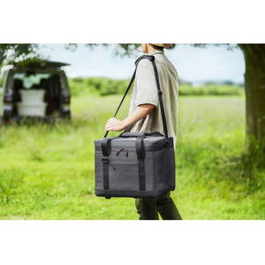 アイリスオーヤマ エアロゲルソフトクーラーボックス 40L チャコールグレー FCJ087F-AGSC-40C-イメージ9