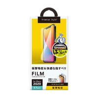 PGA iPhone 12/12 Pro用フィルム 平面衝撃吸収/光沢 Premium Style PG20GSF01