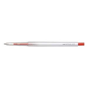 三菱鉛筆 スタイルフィット ゲルインクボールペン ノック式(リフィル入) 0．38mm レッド UMN1393815-イメージ1