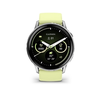 Garmin Venu 4 (45mm), GPS, Wi-Fi, Gray w/ Silver + Citron, JPN Silver + Citron 010-03014-32-イメージ1