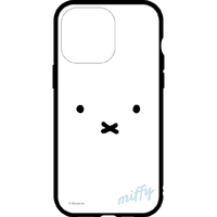 グルマンディーズ iPhone 14 Pro Max/13 Pro Max/12 Pro Max用耐衝撃ケース IIIIFIT ミッフィー フェイス MF-336A