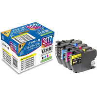 ジット ブラザー LC3117-4PK 4色 リサイクルインク FCD962P-JIT-B31174P