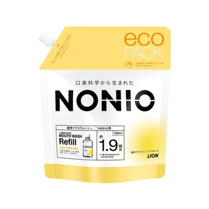 ライオン NONIO マウスウォッシュ ノンアルコールLハーブミント詰替 950mL FCR2934-イメージ1