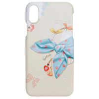 Happymori iPhone XS/X用ケース Dot Scarf bar ブルースカーフ HM10261I8