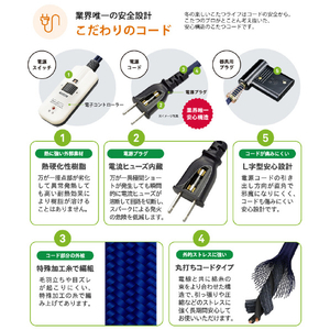 メトロ電気工業 こたつ用取替ヒーター MHU-601ES(DKB)-イメージ14