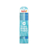 トンボ鉛筆 ippo!かきかたえんぴつ 2B ライトブルー系 12本 FCE462U-KB-KPC01-2B