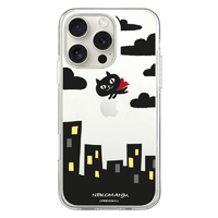 abbi FRIENDS iPhone 16 Pro Max用ネコマンジュウソフトクリアケース 赤いマント ABF27261I16PM