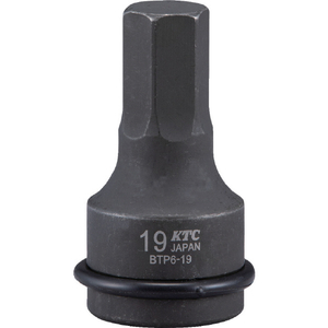 KTC １９．０ｓｑ．　インパクトレンチ用ヘキサゴンレンチ　対辺寸法２２ｍｍ　全長８５ｍｍ BTP6-22P-イメージ1