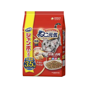 ユニ・チャーム ねこ元気 お魚とお肉ミックス まぐろ・白身魚・チキン・緑黄色野菜入り 3.5kg FCF575N-イメージ1