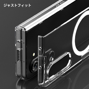 araree Galaxy Z Fold 5用ケース Nukin M クリア AR25261GZFD5-イメージ7
