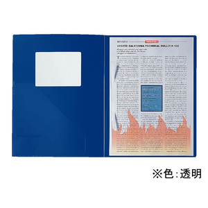 ライオン事務器 オピニオンファイル A4タテ 2穴 90枚収容 透明 F852238-12698-イメージ2