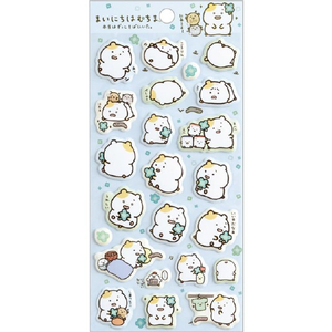 サンエックス ふにふにシール まいにちはむちま 02 まいにちはむちま　02 ﾌﾆﾌﾆｼ-ﾙﾏｲﾆﾁﾊﾑﾁﾏ02-イメージ1