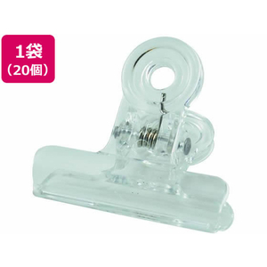 トラスコ中山 ポリカクリップ 38MM 透明(20個入) FC203KP-1154593-イメージ1