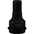KTC １９．０ｓｑ．　インパクトレンチ用ヘキサゴンレンチ　対辺寸法１９ｍｍ　全長７５ｍｍ BTP6-19P
