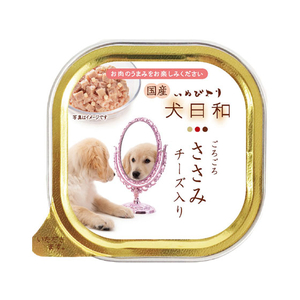 わんわん 犬日和 トレイ ささみ チーズ入り 100g FC84217-イメージ1