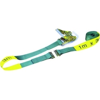 日興製綱 ニッコウ/ベルト荷締機 ワンピース金具付 幅50mm 長さ1m 固定・3m 0.2531300kg1300kg FC725GZ-4803108