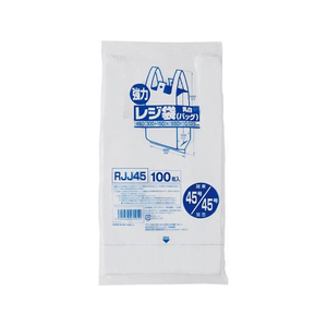 ジャパックス 業務用レジ袋 東45号・西45号 乳白100枚 FCE071U-RJJ45-イメージ1