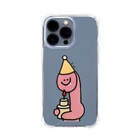 168cm iPhone 13 Pro用ハイブリッドクリアケース Pink Olly with ケーキ 168262I13P