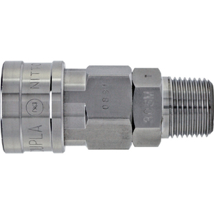 日東 ハイカプラ　ステンレス製　ニトリルゴムＮＢＲ（ＳＧ）ＳＵＳ２０ＳＭ（００２６２） SUS-20SM-イメージ1