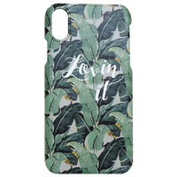 Happymori iPhone XS/X用ケース Lovin it bar グリーン HM10262I8