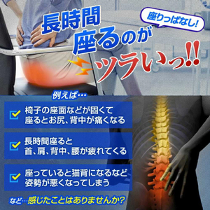 デルタ 腰楽ゲルクッション 腰用 ホーミングX D-2262-イメージ3