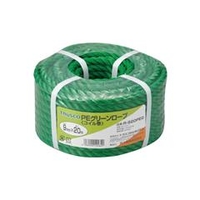 トラスコ中山 TRUSCO　PEグリーンロープ　3つ打　線径9mmX長さ20m R-920PEG