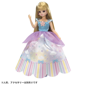 タカラトミー リカちゃん LW-03 おそらのロングドレス リカちゃん LW03ｵｿﾗﾉﾛﾝｸﾞﾄﾞﾚｽ-イメージ2