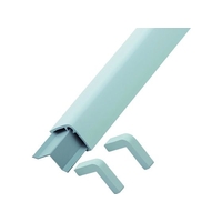 日本緑十字社 緑十字/コーナーガードパッド グレー 65×65×1000mm ビス6個 グレー65113 FC065HS-1064662