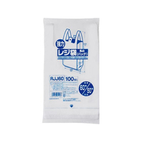 ジャパックス 業務用レジ袋 東60号・西50号 乳白100枚 FCE072U-RJJ60