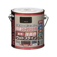 アサヒペン 油性強着色ウッドステイン 0.7L ブラック FC990NU
