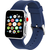 藤本電業 Apple Watch 41mm/40mm/38mm用シリコンバンド ネイビーブルー WAB-12NB40-イメージ2