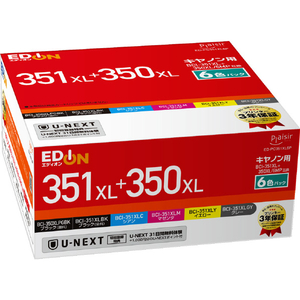 プレジール 互換インクカートリッジ 6色パック オリジナル ED-PC351XL6P プレジール 互換インクカートリッジ 6色パック オリジナル ED-PC351XL6P