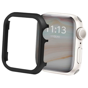 GAACAL Apple Watch Series 7-8 [45mm]用メタリックフレーム ブラック W00114BK6-イメージ1