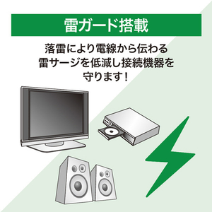 EXHEART 賢く節電 ワットメーター付タップ 6個口(2m) ETA-NWM620-W-イメージ5