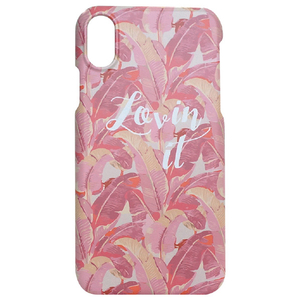 Happymori iPhone XS/X用ケース Lovin it bar ピンク HM10263I8-イメージ1