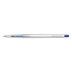 三菱鉛筆 スタイルフィット ゲルインクボールペン ノック式(リフィル入) 0．38mm ブルー UMN1393833-イメージ1