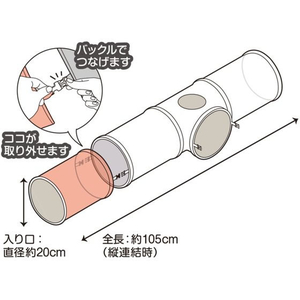 ドギーマン ペット遊宅うさぎのつなぎぴょんネル FCS2405-イメージ5