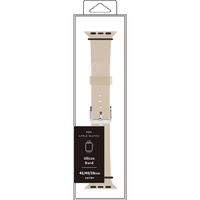 藤本電業 Apple Watch 41mm/40mm/38mm用シリコンバンド モカ WAB-12MH40