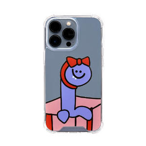 168cm iPhone 13 Pro用ハイブリッドクリアケース Pueple Olly with ギフト 168264I13P-イメージ1
