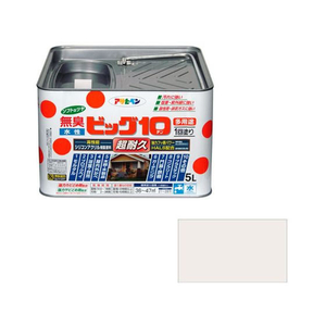 アサヒペン 水性ビッグ10多用途 5L 217 パールホワイト FC070PP-イメージ1