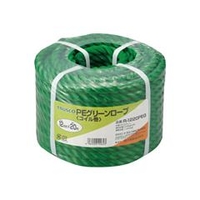 トラスコ中山 TRUSCO　PEグリーンロープ　3つ打　線径12mmX長さ20m R-1220PEG