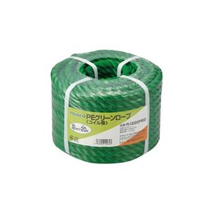 トラスコ中山 TRUSCO　PEグリーンロープ　3つ打　線径12mmX長さ20m R-1220PEG-イメージ1