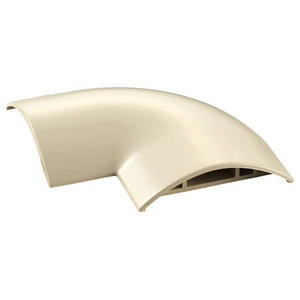 エレコム モールパーツ LD-GA1407M用接続ユニット/曲ガリ(幅54mm) ベージュ LD-GAM47M-イメージ1