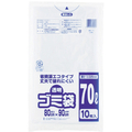 ワタナベ 透明ゴミ袋（再生原料タイプ）７０Ｌ　（１０枚入） U-70